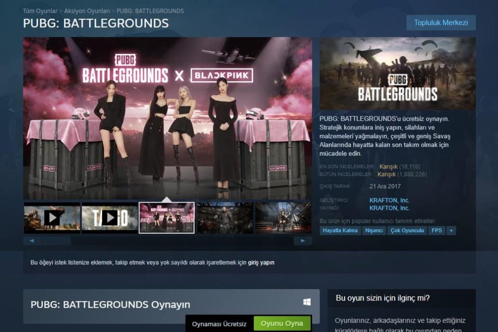 PUBG: Battlegrounds, artık tamamen ücretsiz bir oyun